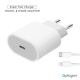 Kućni Punjač Pluginn AJ-20 A2347 EMC3621 PD Fast 20W za iPhone 11-14 sa PD lightning kablom CE beli - EP2871049