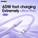 Data kabl REMAX Ultimate Series CB35 65W Ultra-Thin Fast Charging Type C na Type C 1.2m plavi - EP3127776