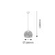 Rabalux Visilica Manorca E27 1x MAX 40W crna (2276) - 2276-1-1