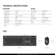 Combo miš i tastatura Fantech GO KM-101 crni - EP3148566