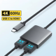 Adapter Type C - USB 3.0 JWD na 2x HDMI 60Hz crni - EP3194986
