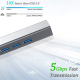 Adapter Type C - USB 3.0 JWD na LAN, 3x USB 3.0 4 u 1 sivi - EP3195001