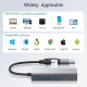 Adapter Type C - USB 3.0 JWD na LAN, 3x USB 3.0 4 u 1 sivi - EP3195001
