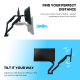Nosač za dva monitora Fantech WorkStation ProMount MBD1 crni - EP3196195