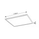 Rabalux Plafonjera Rasmus LED 22W srebrna (2291) - 2291-1