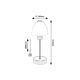 Rabalux Noćna svetla Lydia E14 1x MAX 40W mat crno (2296) - 2296-1-1