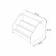 HANAH HOME Polica za knjige Phoenix, braon - EP3056685