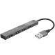 TRUST Hub HALYX USB2.0/4xUSB/Aluminjum/siva - 23786