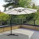 LEMON PLANET Viseći suncobran 300cm Parasol, bela - 24-SA0115B