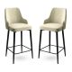 HANAH HOME Set barskih stolica Enox 2/1, krem/crna - 240CHR1303