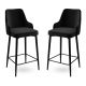 HANAH HOME Set barskih stolica Enox 2/1, crna - 240CHR1304