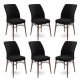 HANAH HOME Set trpezarijskih stolica 6/1 Flex, crna - 240CHR1450