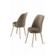 HANAH HOME Set trpezarijskih stolica Pefa 2/1, kapućino/zlatna - EP3056688