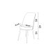 HANAH HOME Set trpezarijskih stolica Pefa 2/1, kapućino/zlatna - EP3056688