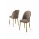 HANAH HOME Set trpezarijskih stolica Mara 2/1, kapućino/zlatna - EP3056693