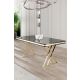 HANAH HOME Trpezarijski sto Vals, mermer crna/zlatna - EP3056723