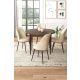 HANAH HOME Set trpezarijski sto i stolice 4/1 Tor, tamno braon/krem - EP3132544