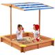 KINDER HOME Dečiji pesčanik KINDER HOME, podesivi i vodootporni poklopac za senku protiv UV zračenja - 2410