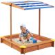 KINDER HOME Dečiji pesčanik KINDER HOME, podesivi i vodootporni poklopac za senku protiv UV zračenja - 2410