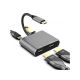 E-GREEN Adapter 4u1 USB 3.1 tip C-2 x HDMI + USB 3.0 + PD 60W - 241865