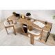 NORDURE Radni sto Twin, braon/crna - EP3002745