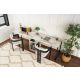 NORDURE Radni sto Twin, mermer bela/crna - EP3002754