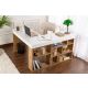 NORDURE Ugaoni radni sto Vesper, bela/tamno braon - EP3056729