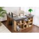 NORDURE Ugaoni radni sto Vesper, antracit/braon - EP3002760