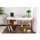 NORDURE Ugaoni radni sto Vesper, braon/bela - EP3056732