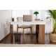 NORDURE Ugaoni radni sto Vesper, braon/bela - EP3056732