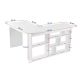 NORDURE Ugaoni radni sto Vesper, braon/bela - EP3056732