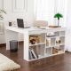 NORDURE Ugaoni radni sto Vesper, bela - EP3056735