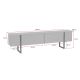 NORDURE TV komoda Serenity, crna - EP3056741