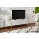 NORDURE TV komoda Serenity, bela/zlatna - EP3002829