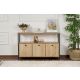 NORDURE Komoda Solace, svetlo braon/crna - EP3056753