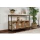 NORDURE Komoda Solace, svetlo braon/crna - EP3056753