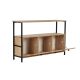 NORDURE Komoda Solace, svetlo braon/crna - EP3056753