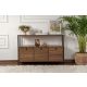 NORDURE Komoda Solace, braon/crna - EP3056756