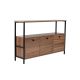 NORDURE Komoda Solace, braon/crna - EP3056756