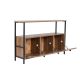 NORDURE Komoda Solace, braon/crna - EP3056756