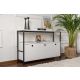 NORDURE Komoda Solace, bela/crna - EP3056762