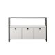NORDURE Komoda Solace, bela/crna - EP3056762