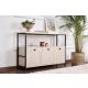 NORDURE Komoda Solace, mermerna krem/crna - EP3056765