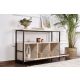 NORDURE Komoda Solace, mermerna krem/crna - EP3056765