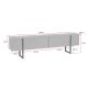 NORDURE TV komoda Serenity, braon/crna - EP3056768