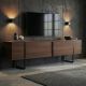NORDURE TV komoda Onera, braon/crna - EP3056771