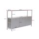 NORDURE Komoda Solace, bela/zlatna - EP3056792