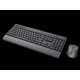TRUST Tastatura+miš TREZO bežični set/Silent/US/crna - 24529