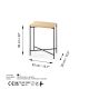 HANAH HOME Klub sto Shb-003, braon/crna - 247HFM1142