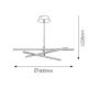 Rabalux Visilica Meredith LED 18W hrom (2480) - 2480